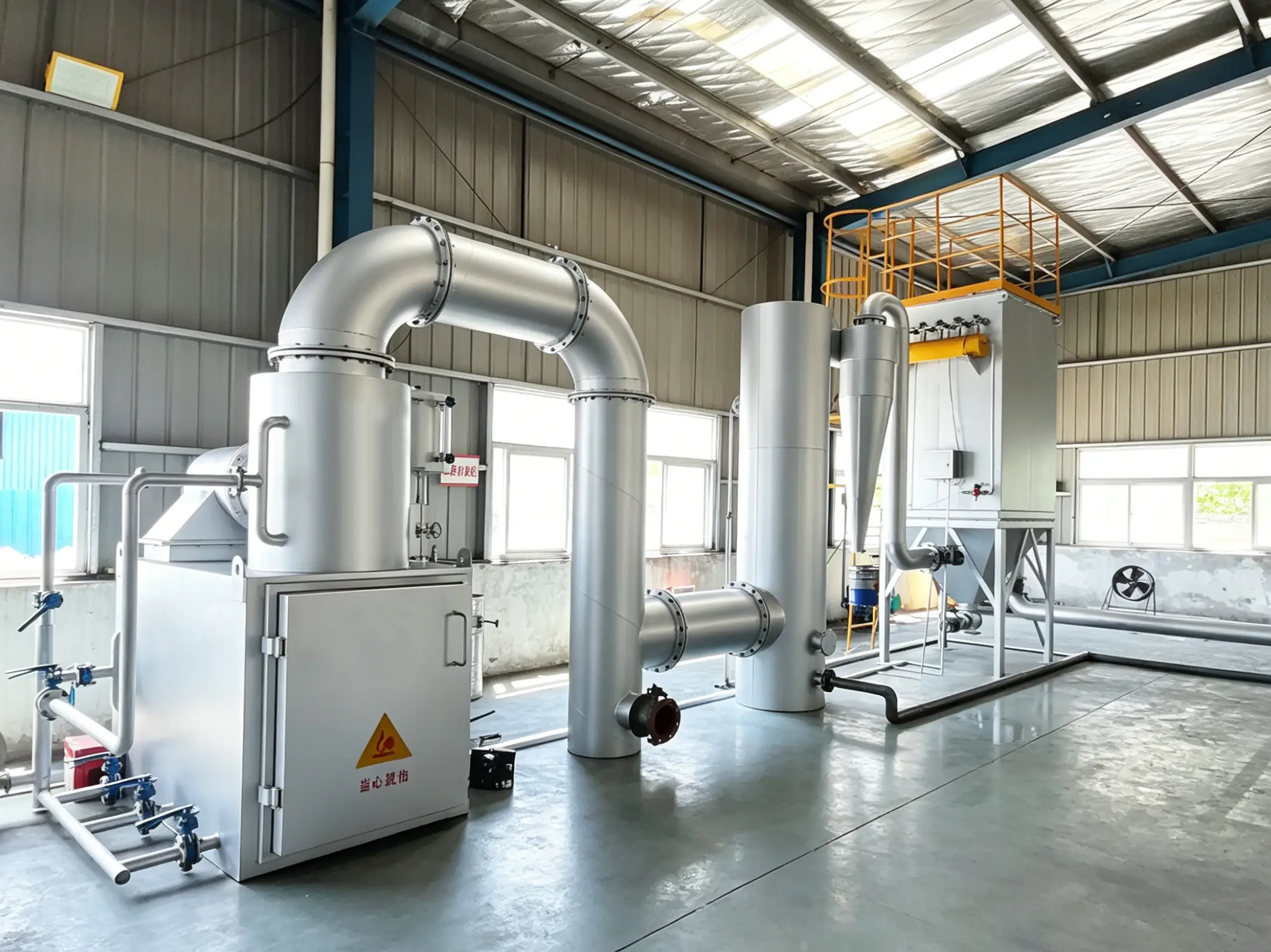 Solid waste incineration rotary kiln system